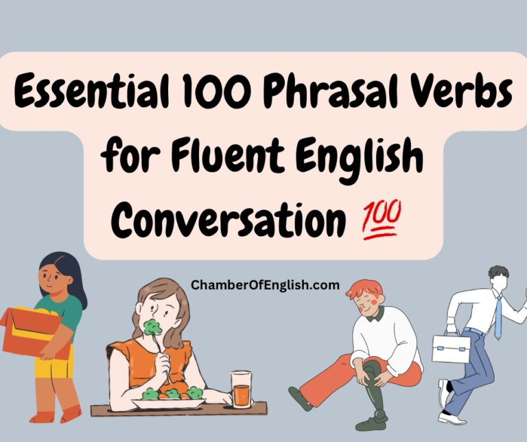 essential 100 phrasal verbs for fluent english conversation