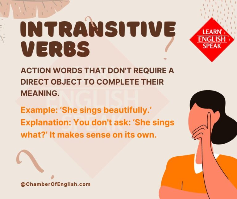 Intransitive Verbs: A Beginner’s Guide - Chamber of English